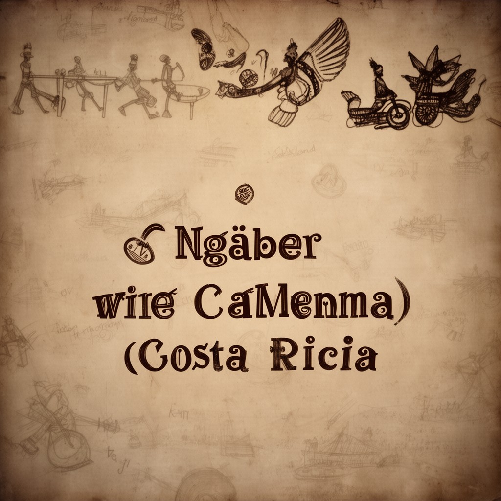 AI-generated illustration of Ngäbere language