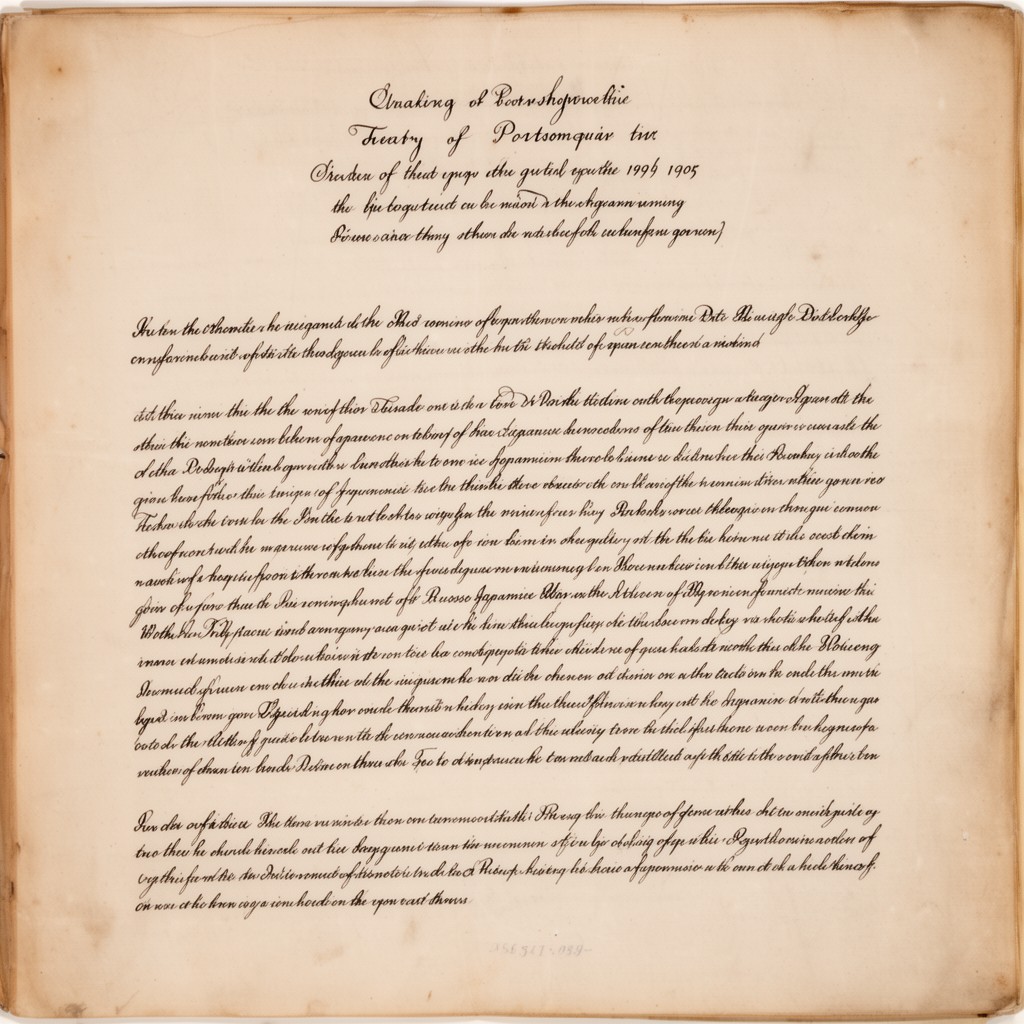 AI-generated illustration of Treaty of Portsmouth