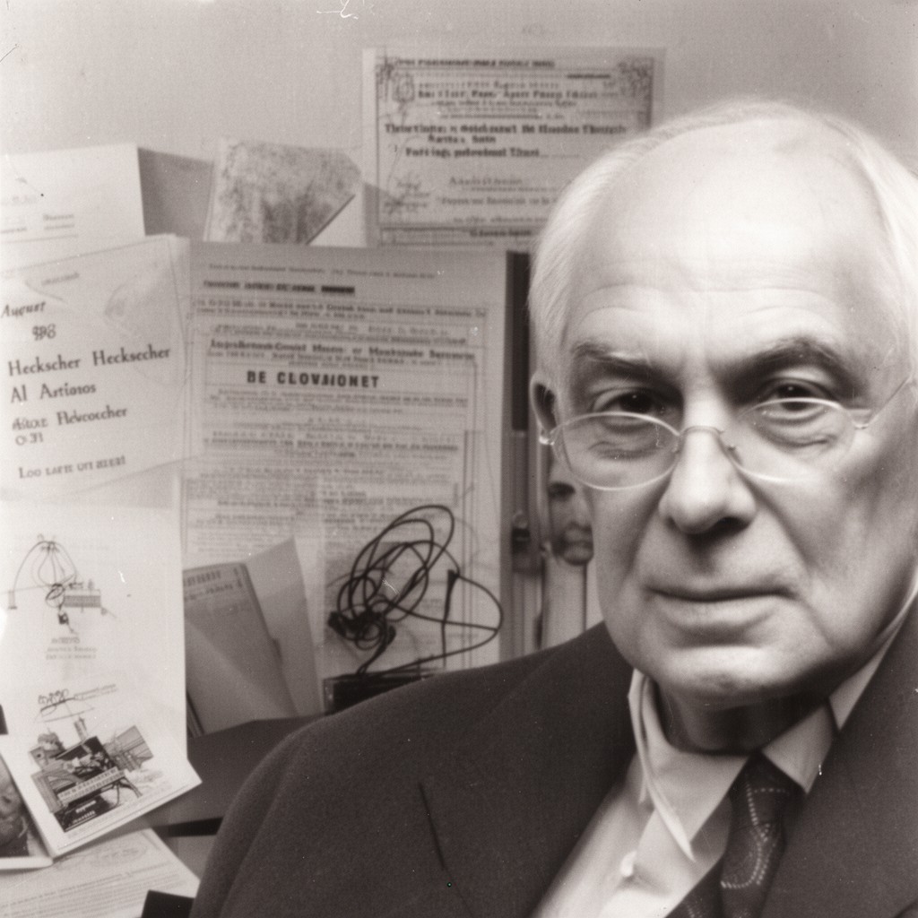 AI-generated illustration of August Heckscher