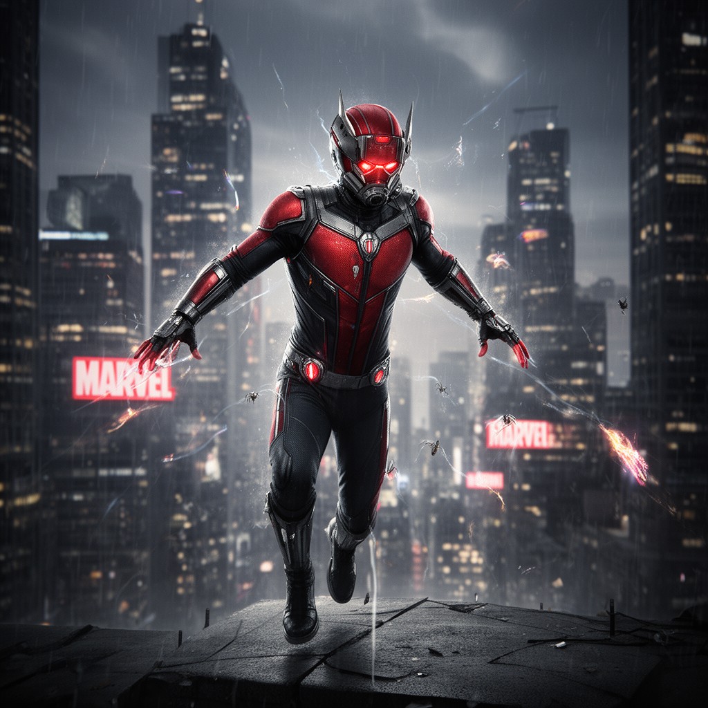 AI-generated illustration of Ant-Man