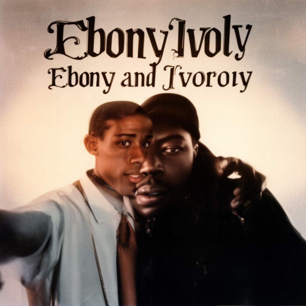 AI-generated illustration of Ebony and Ivory