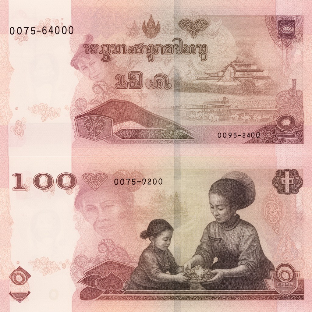 AI-generated illustration of Lao kip