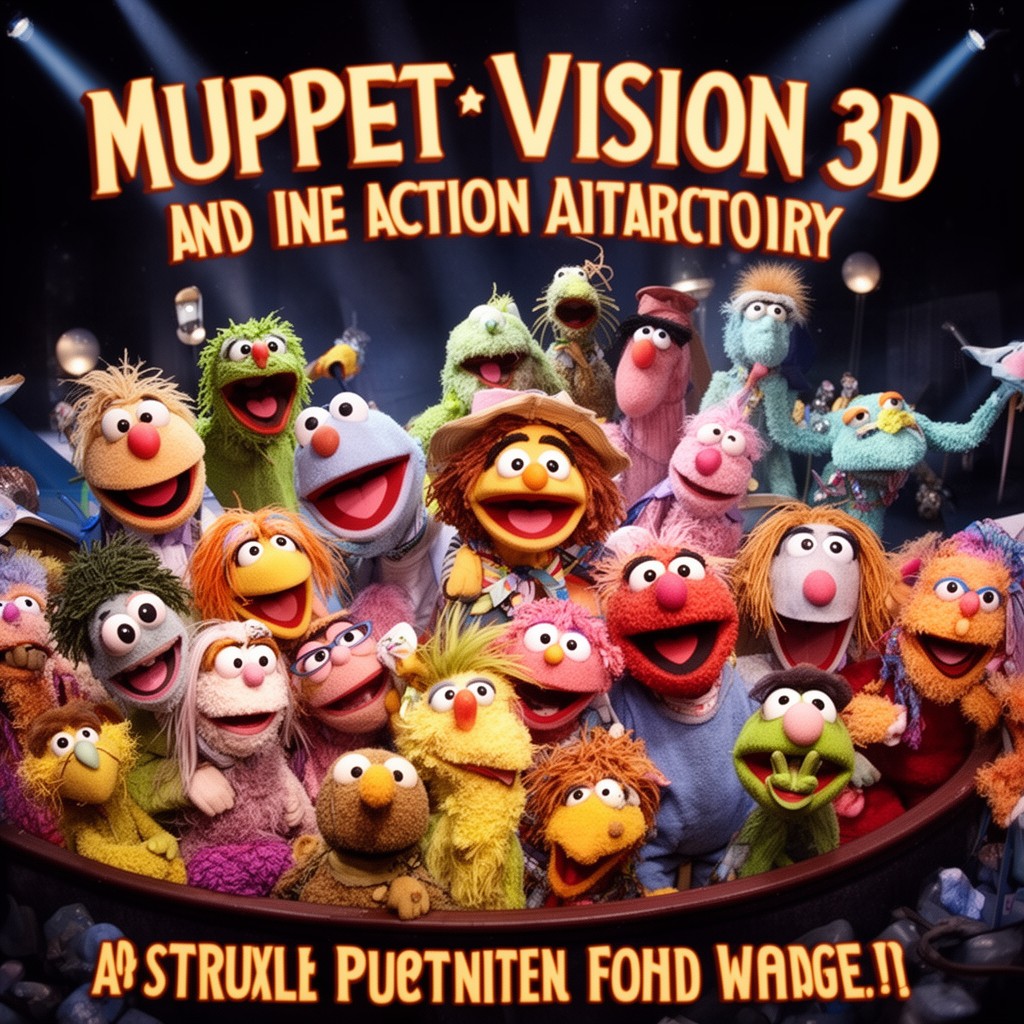AI-generated illustration of Muppet*Vision 3D
