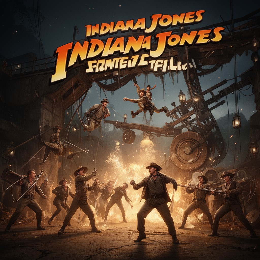 AI-generated illustration of Indiana Jones Epic Stunt Spectacular!