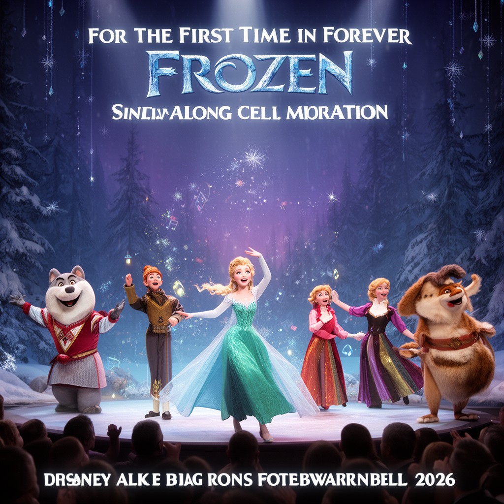 AI-generated illustration of For the First Time in Forever: A Frozen Sing-Along Celebration