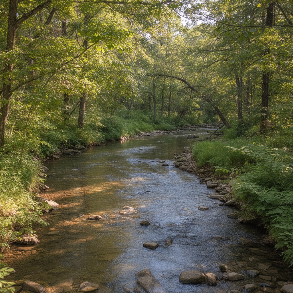 AI-generated illustration of Hannibal Creek