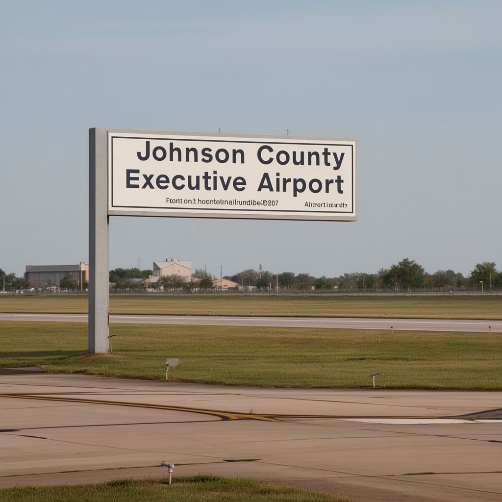 AI-generated illustration of Johnson County Executive Airport