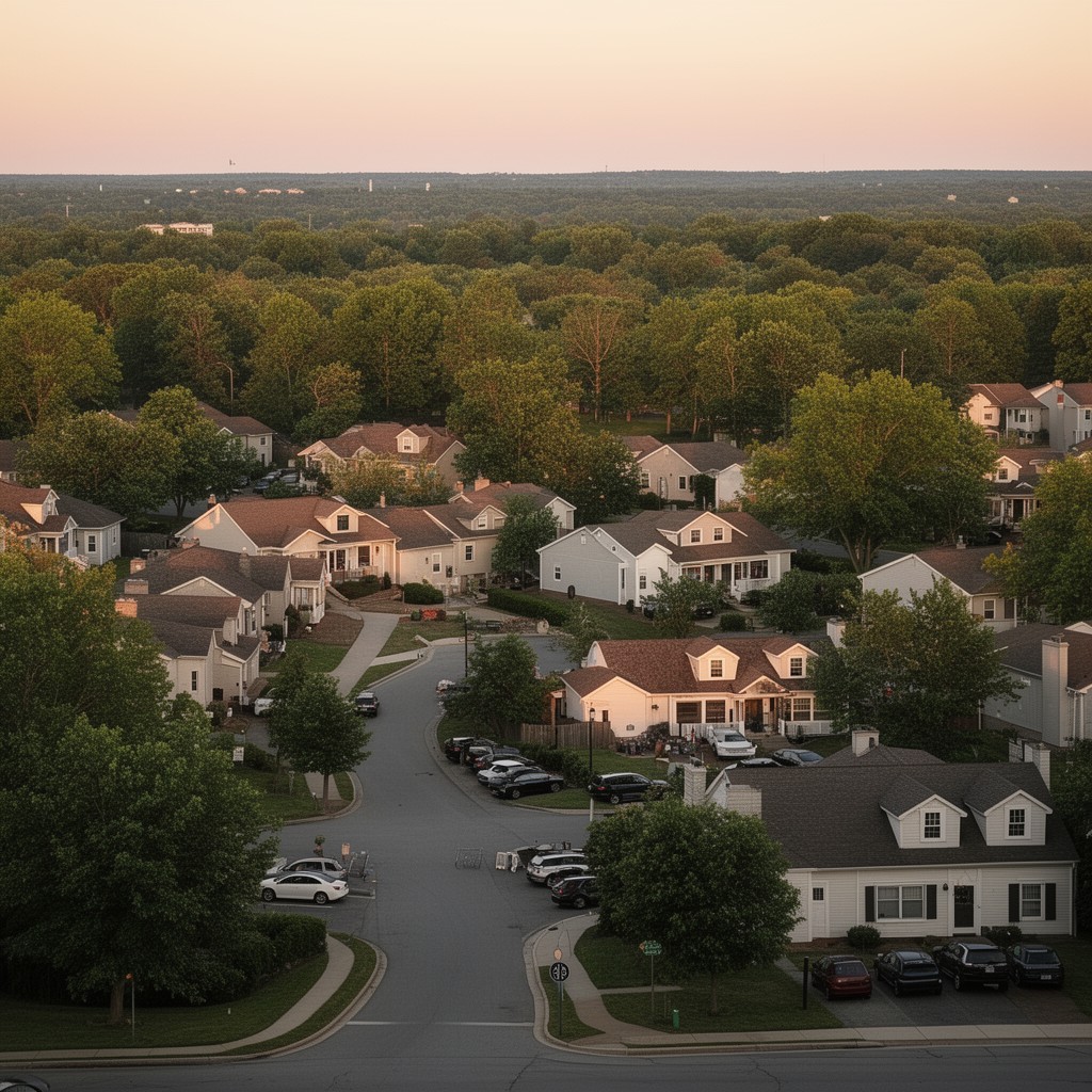AI-generated illustration of Morningside, Maryland
