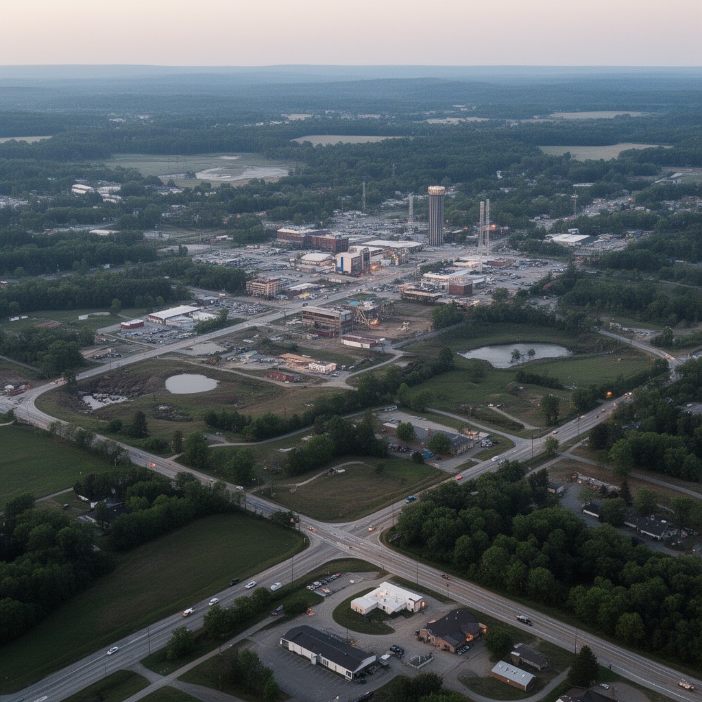 AI-generated illustration of Elizabethtown–Fort Knox metropolitan area