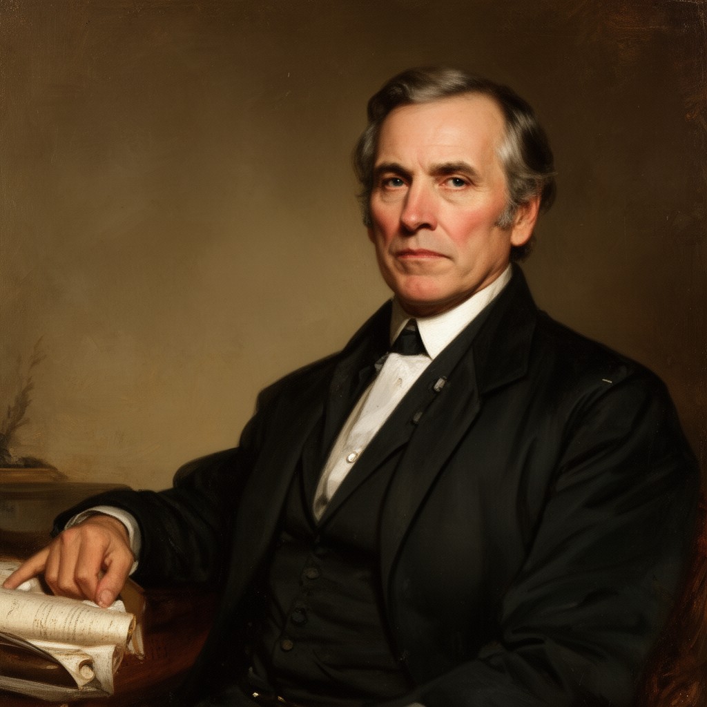 AI-generated illustration of Zachary Taylor