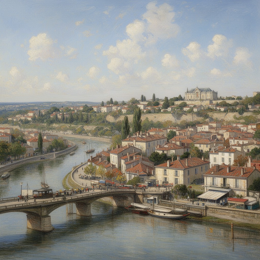 AI-generated illustration of Argenteuil, France