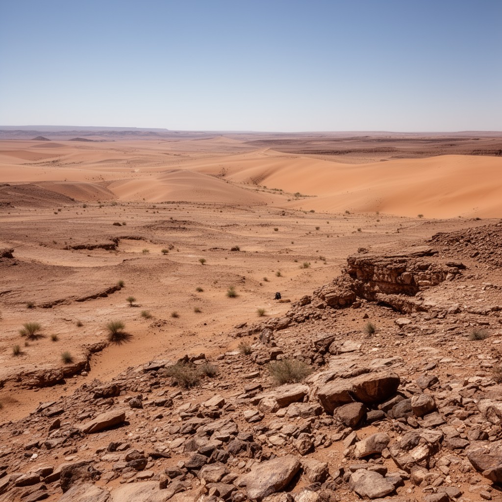AI-generated illustration of Nubian Desert