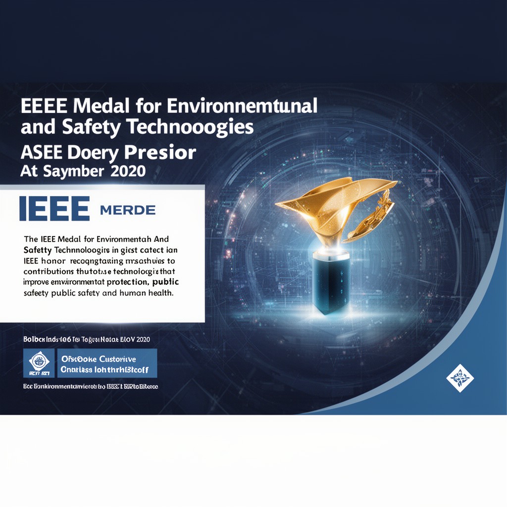 AI-generated illustration of IEEE Medal for Environmental and Safety Technologies