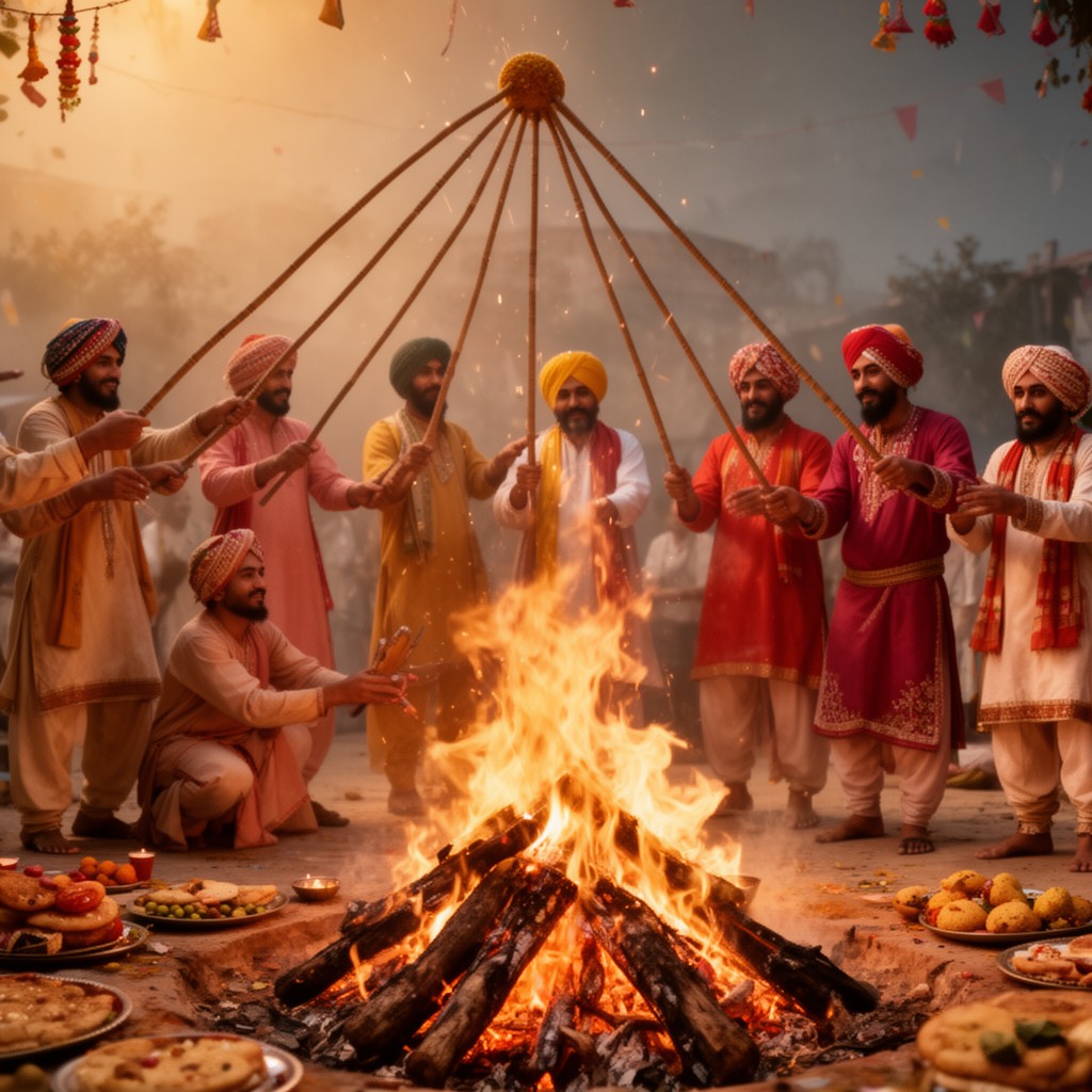 AI-generated illustration of Lohri