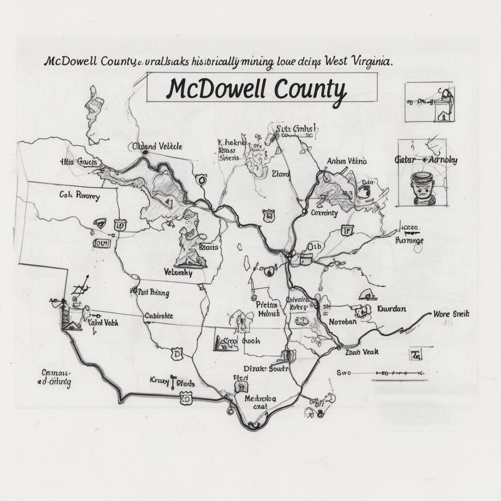 AI-generated illustration of McDowell County