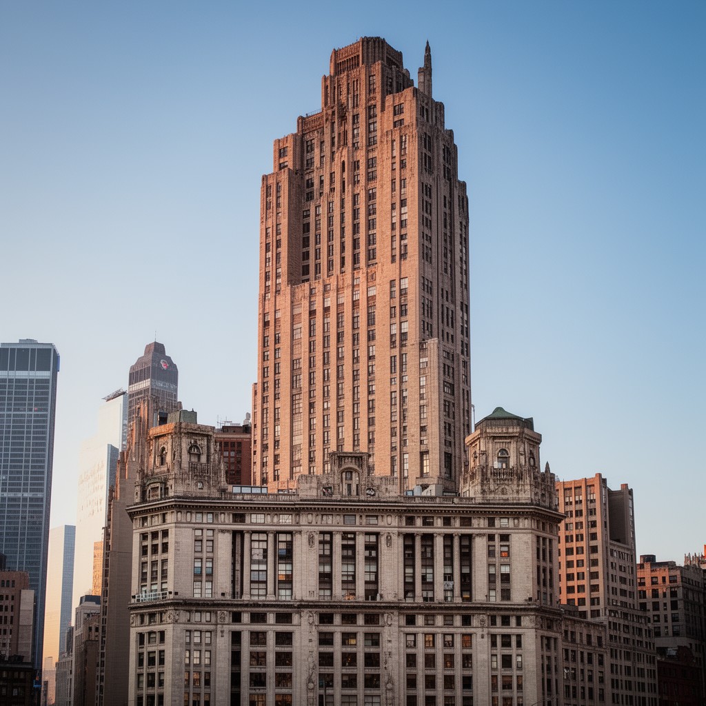 AI-generated illustration of Chicago Board of Trade Building (original)