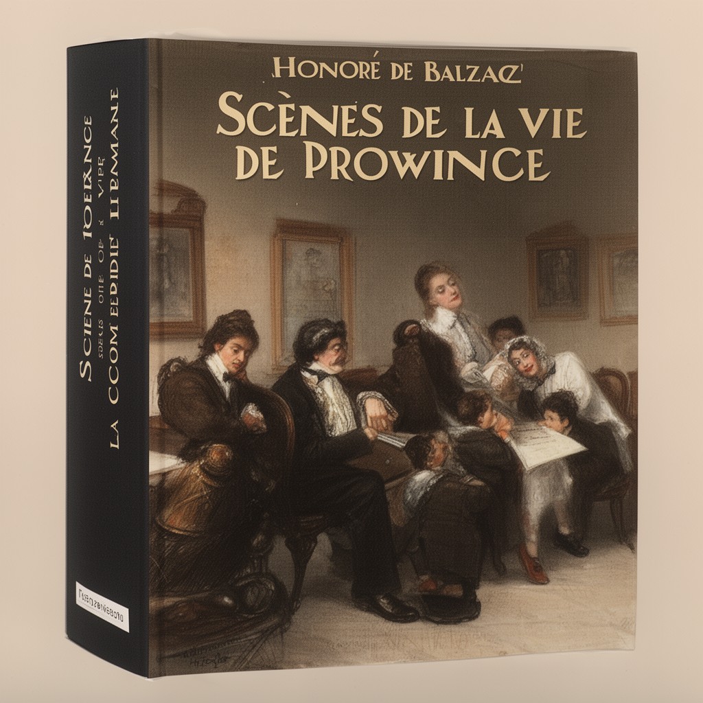 AI-generated illustration of Scènes de la vie de province