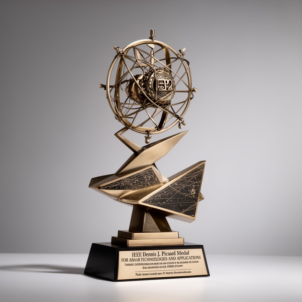 AI-generated illustration of IEEE Dennis J. Picard Medal for Radar Technologies and Applications