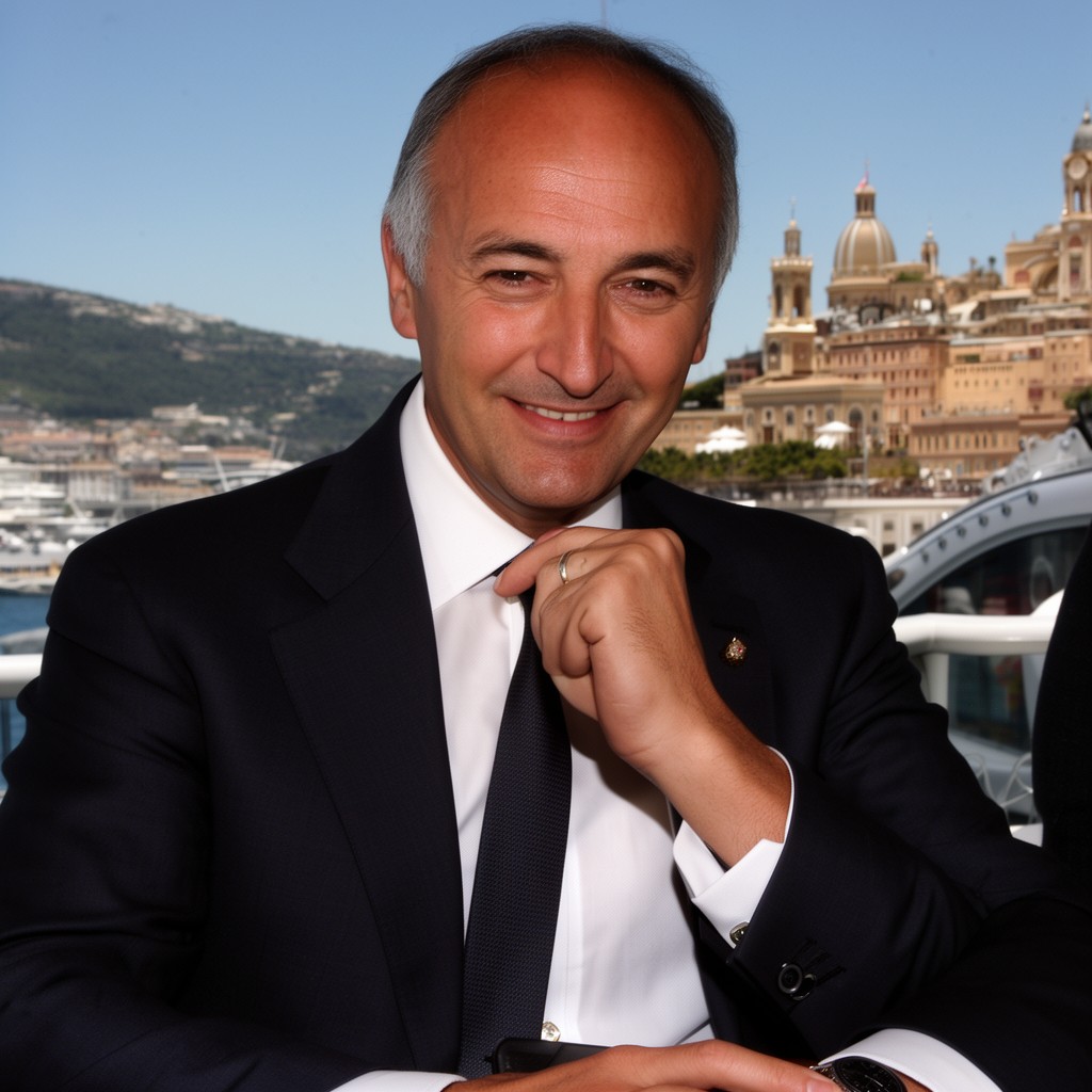 AI-generated illustration of Albert II of Monaco