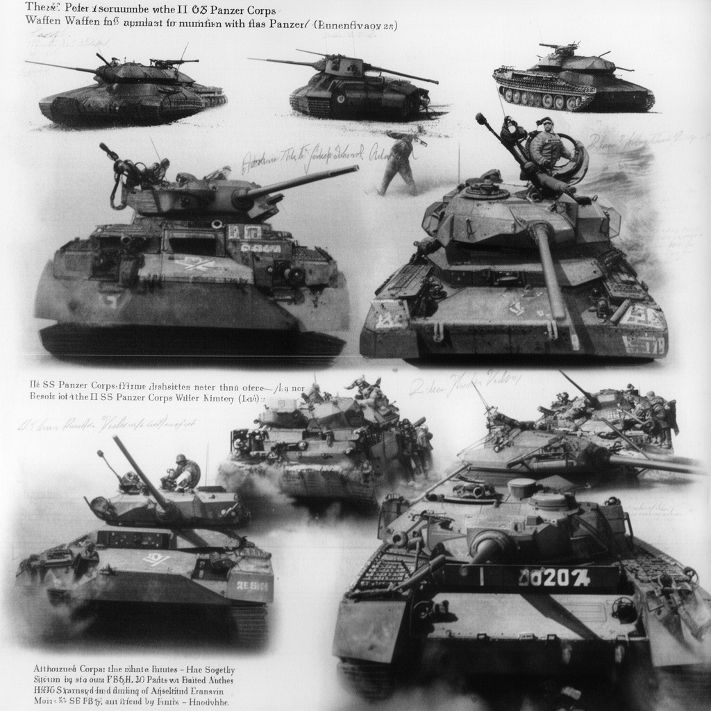 AI-generated illustration of II SS Panzer Corps