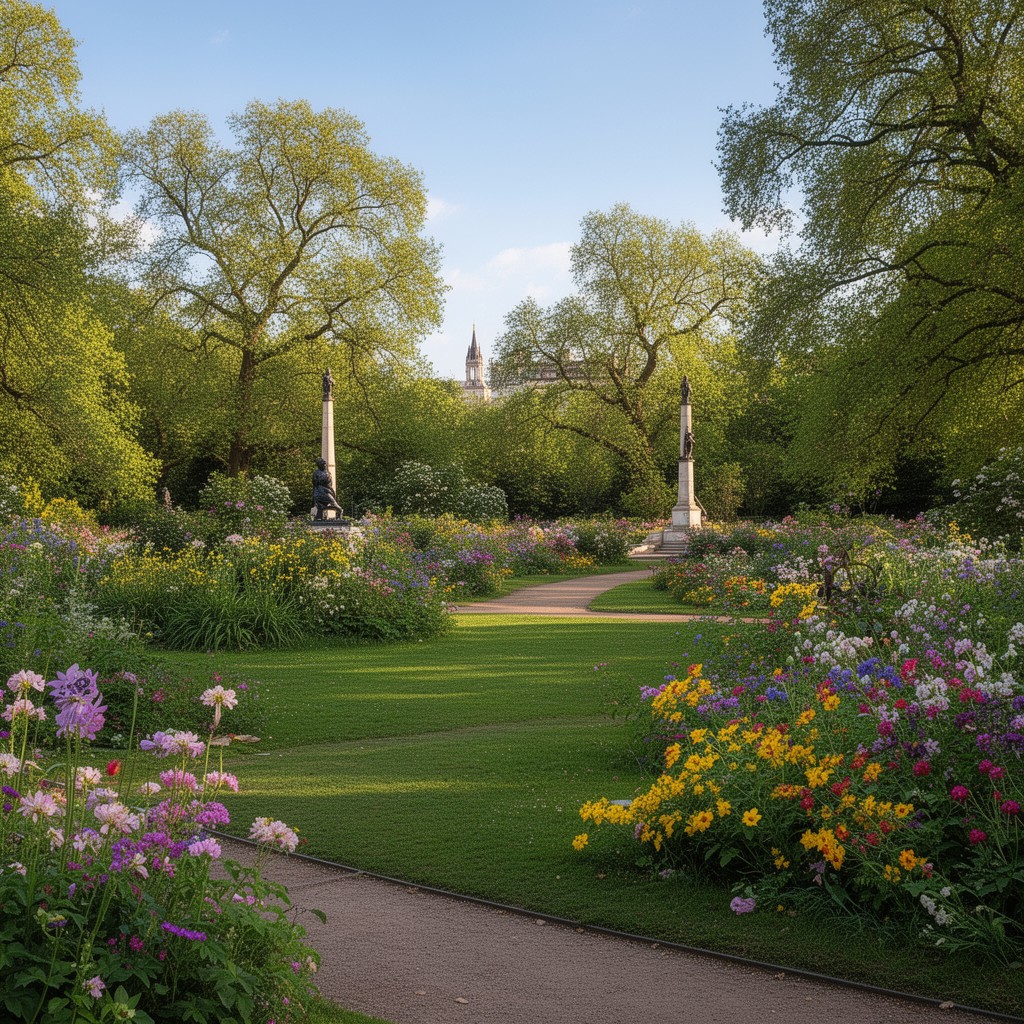 AI-generated illustration of Kensington Gardens