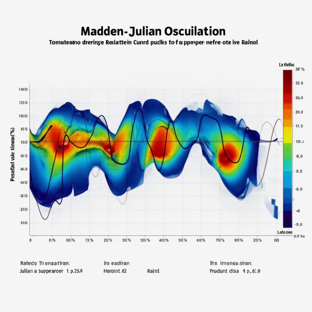 AI-generated illustration of Madden–Julian Oscillation