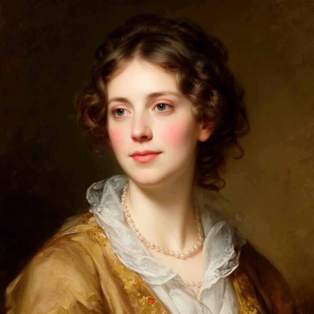 AI-generated illustration of Georgiana Byng