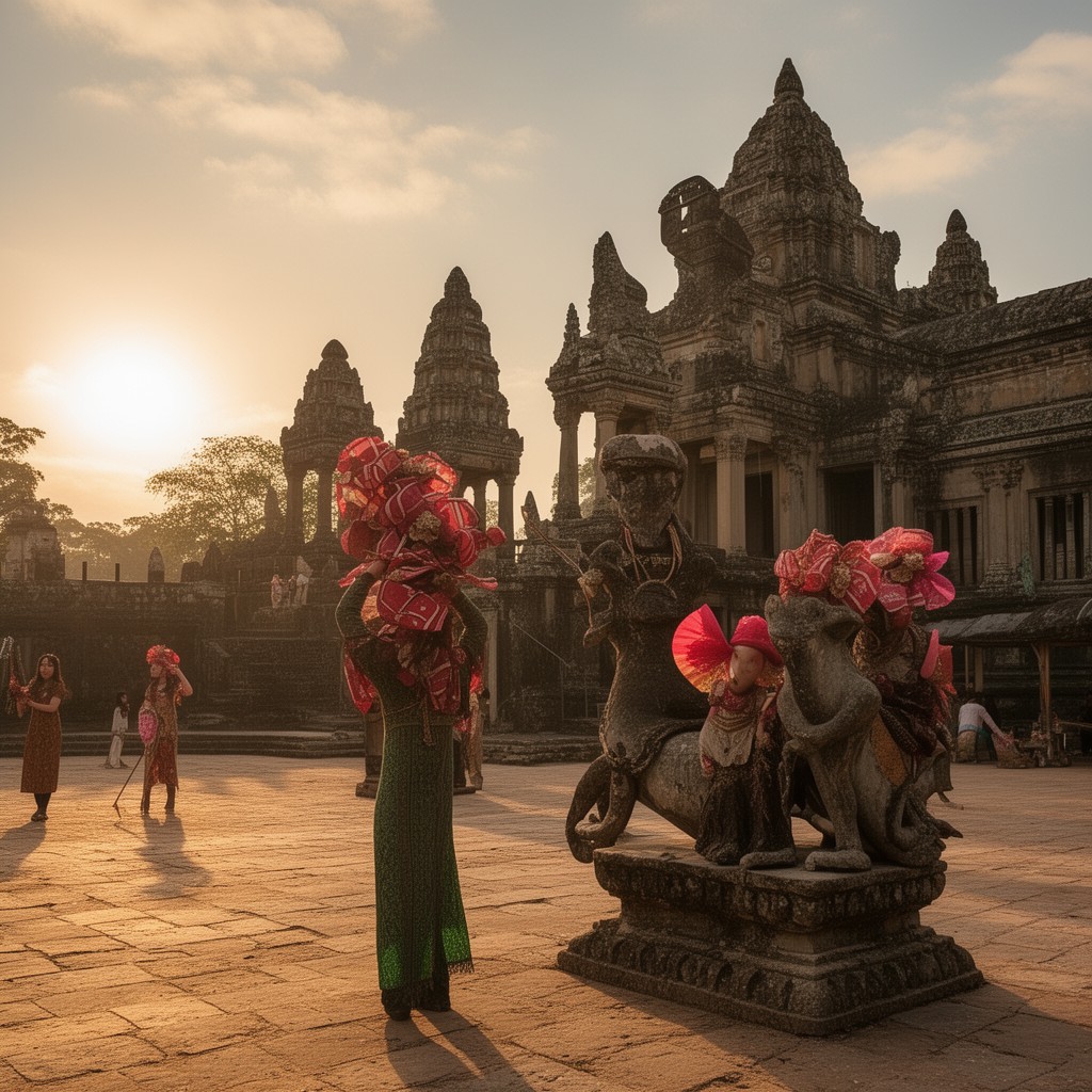 AI-generated illustration of Khmer