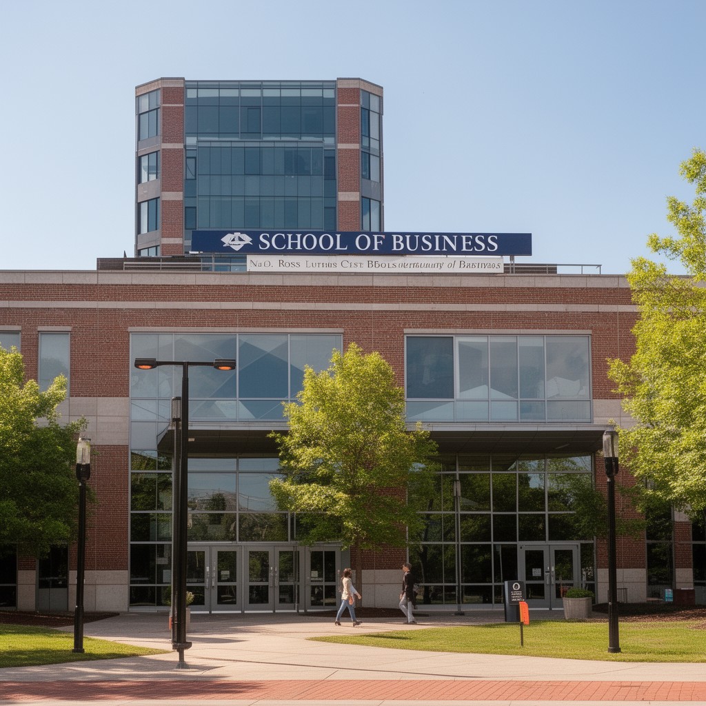 AI-generated illustration of Ross School of Business