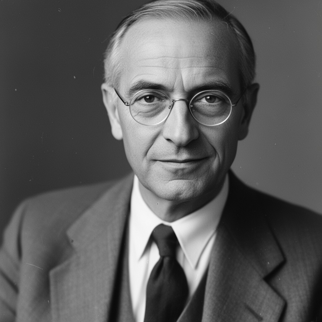 AI-generated illustration of Louis Néel