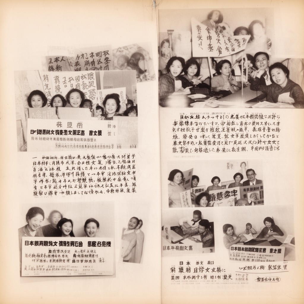 AI-generated illustration of Japan Socialist Women’s League