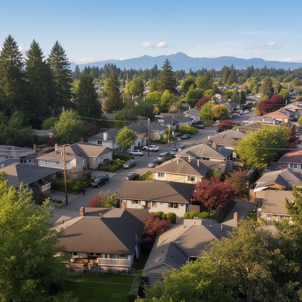 AI-generated illustration of Hazel Dell, Washington