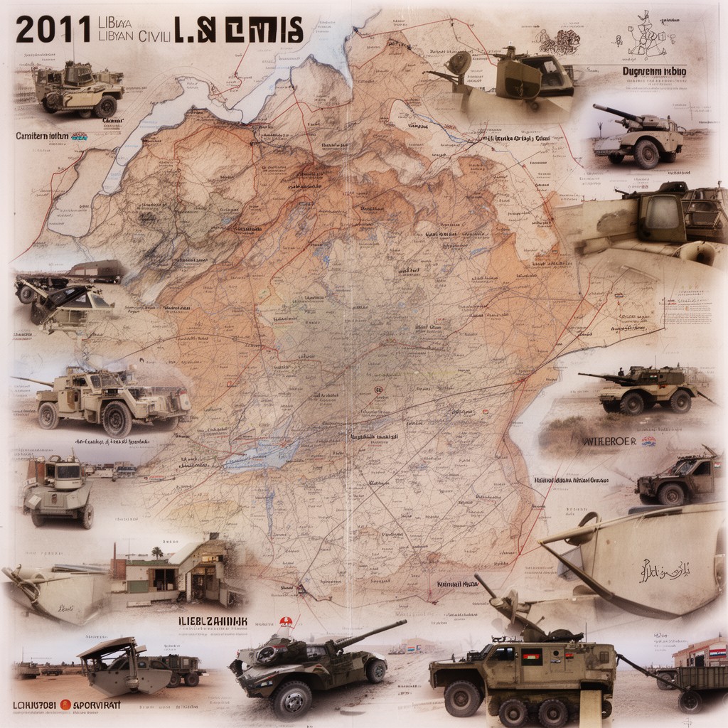AI-generated illustration of 2011 Libyan Civil War