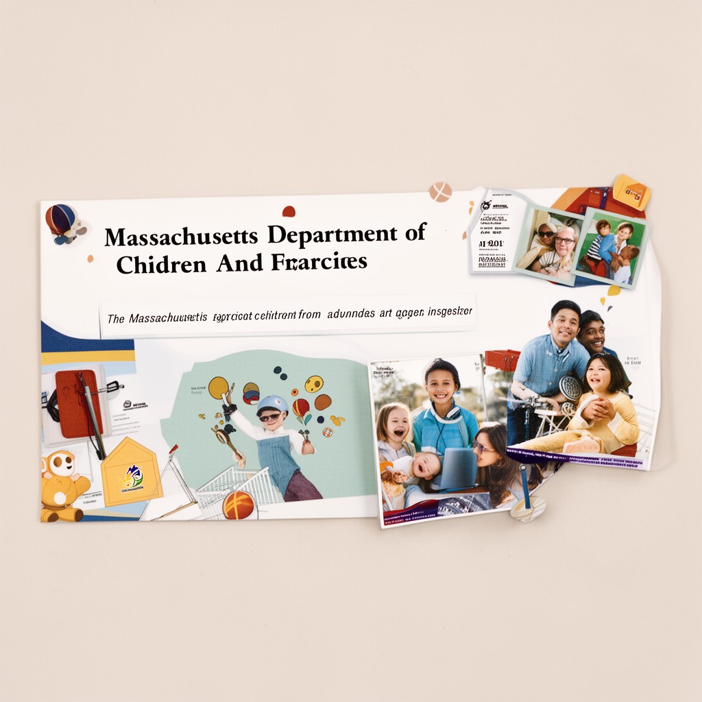 AI-generated illustration of Massachusetts Department of Children and Families