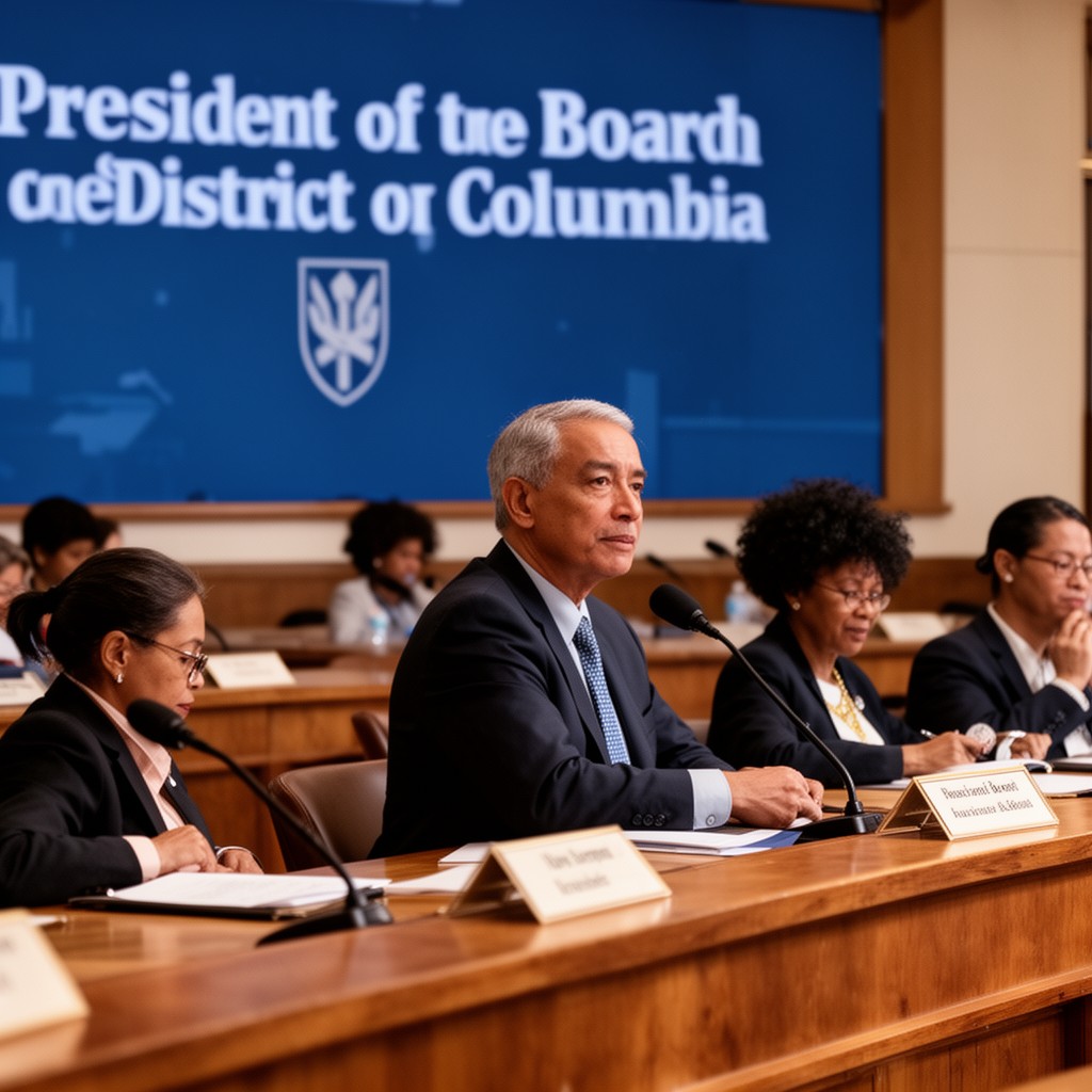 AI-generated illustration of President of the Board of Education of the District of Columbia