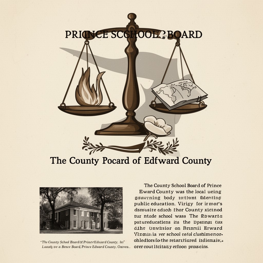 AI-generated illustration of County School Board of Prince Edward County