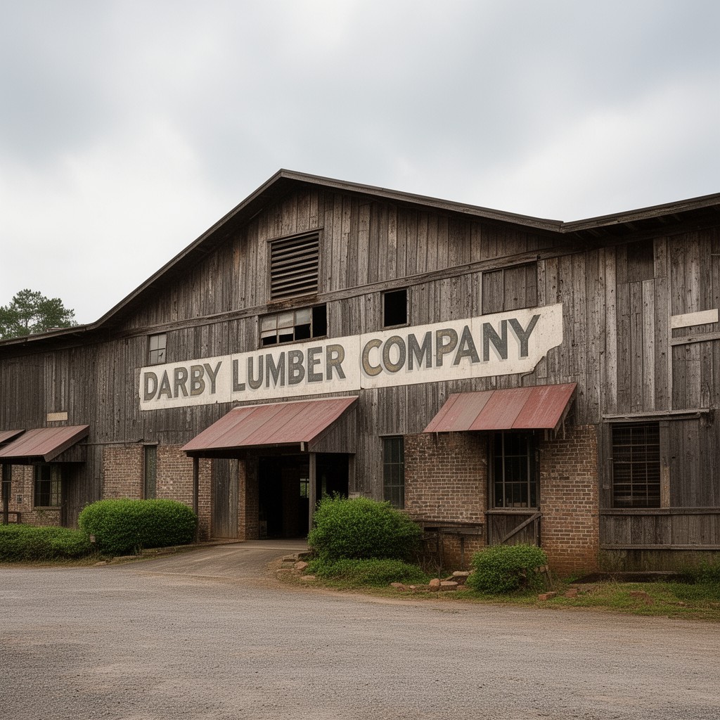 AI-generated illustration of Darby Lumber Company