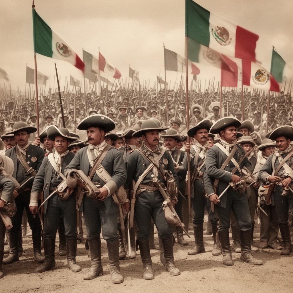 AI-generated illustration of Mexican forces