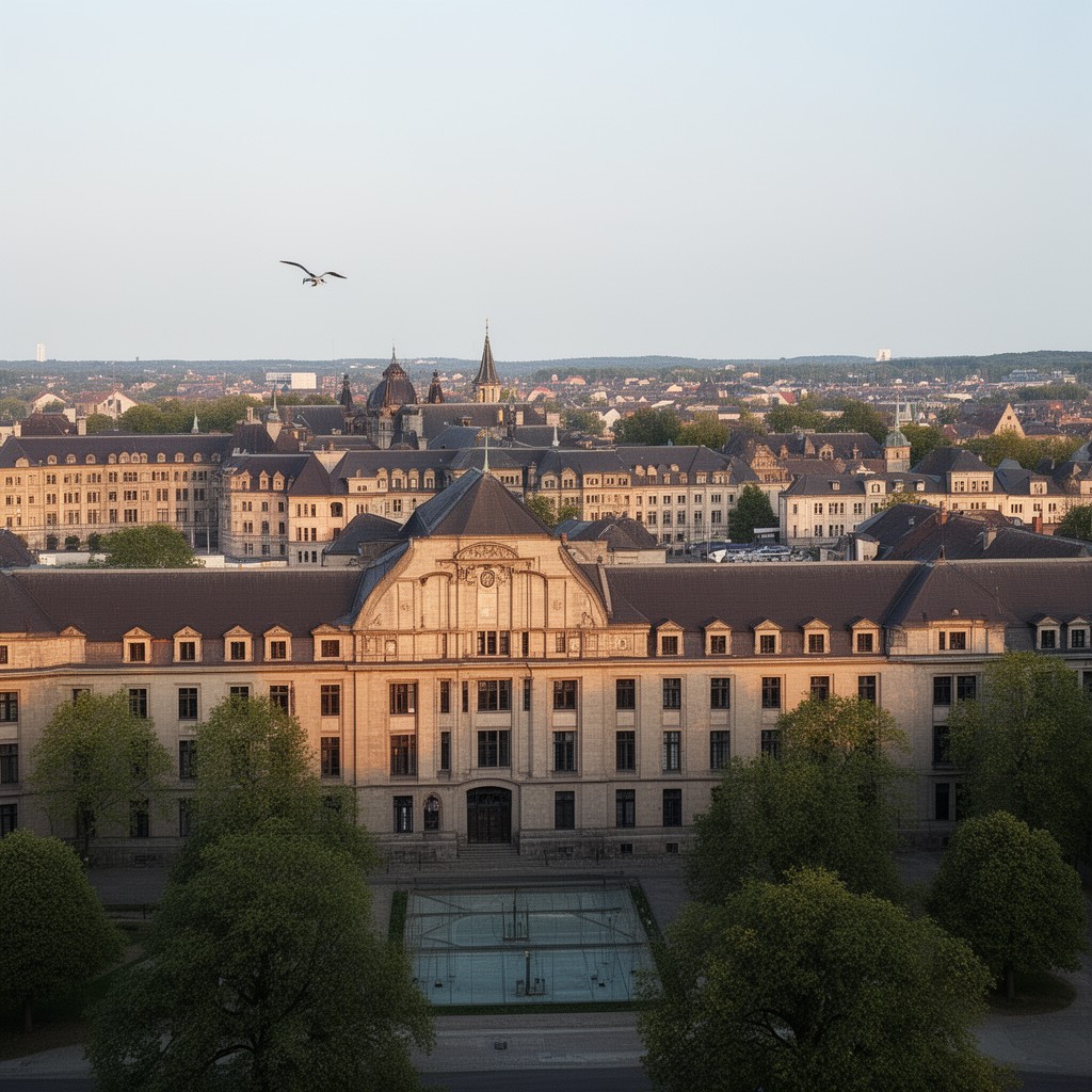 AI-generated illustration of Faculty of Physics, University of Göttingen