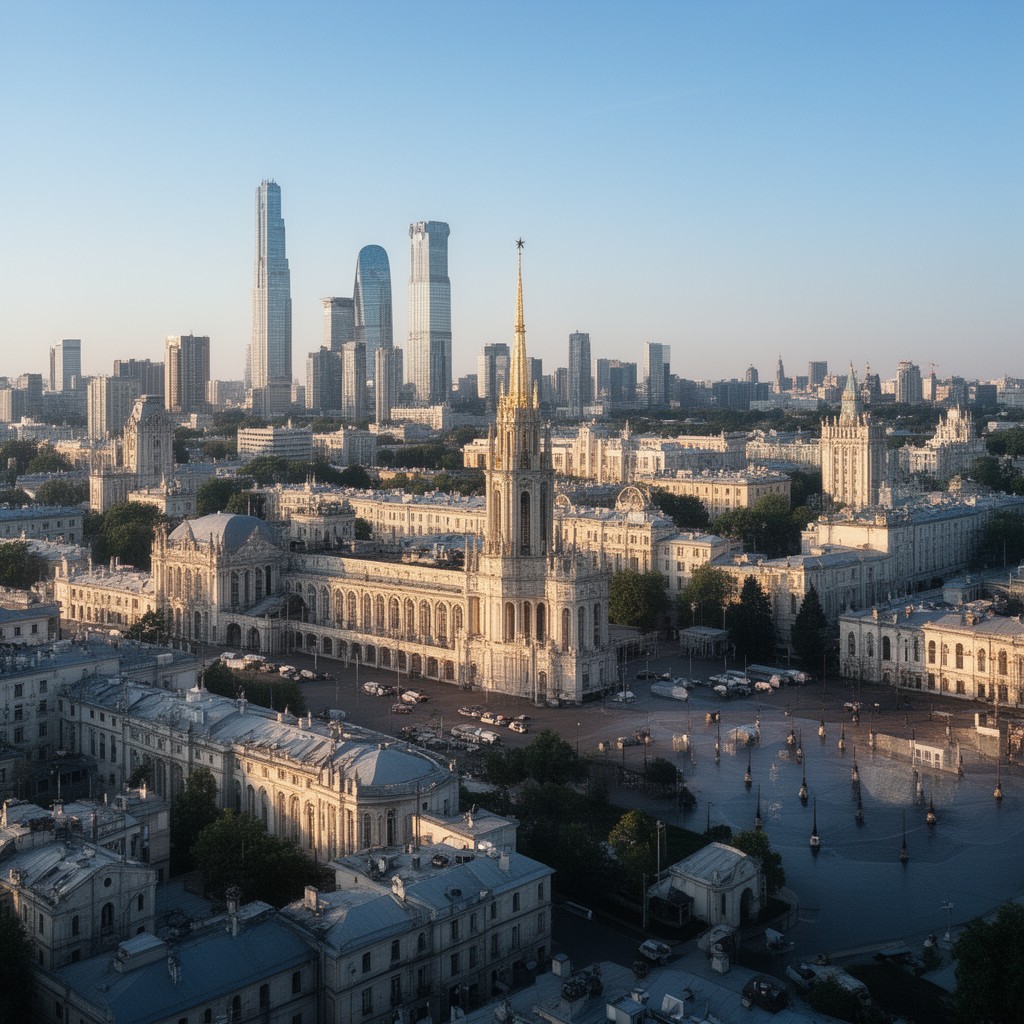 AI-generated illustration of Moscow City Duma