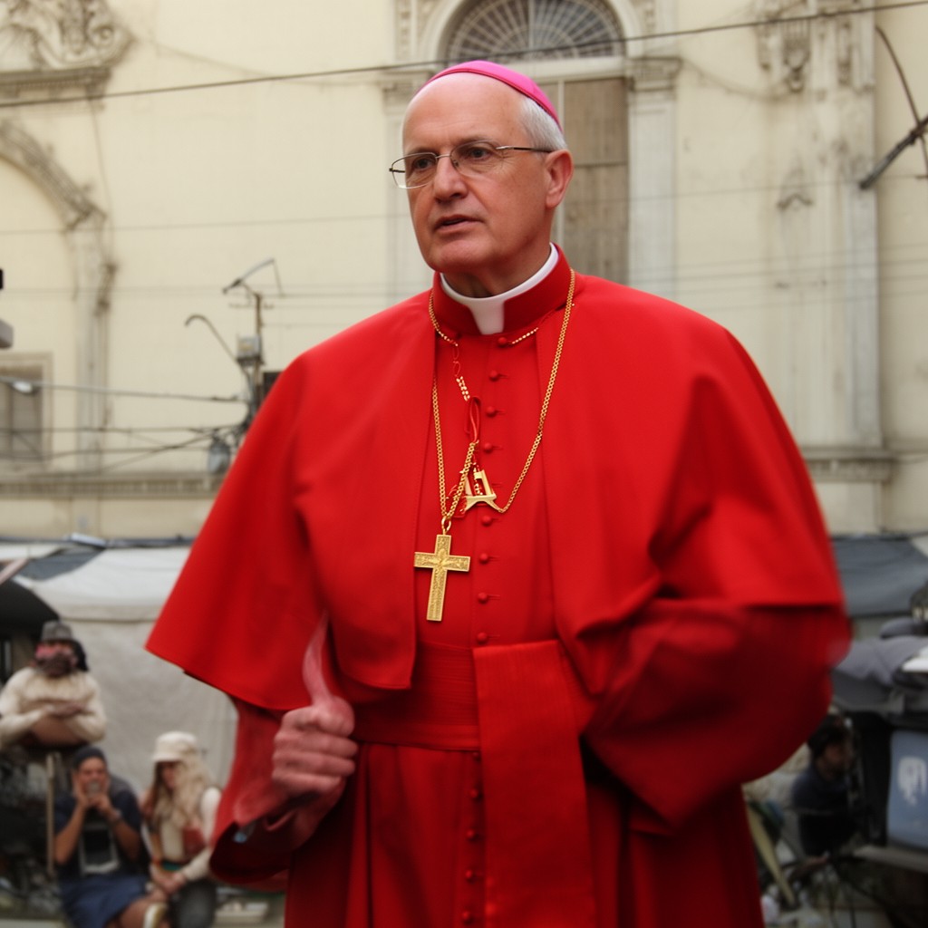 AI-generated illustration of Cardinal Konrad Krajewski