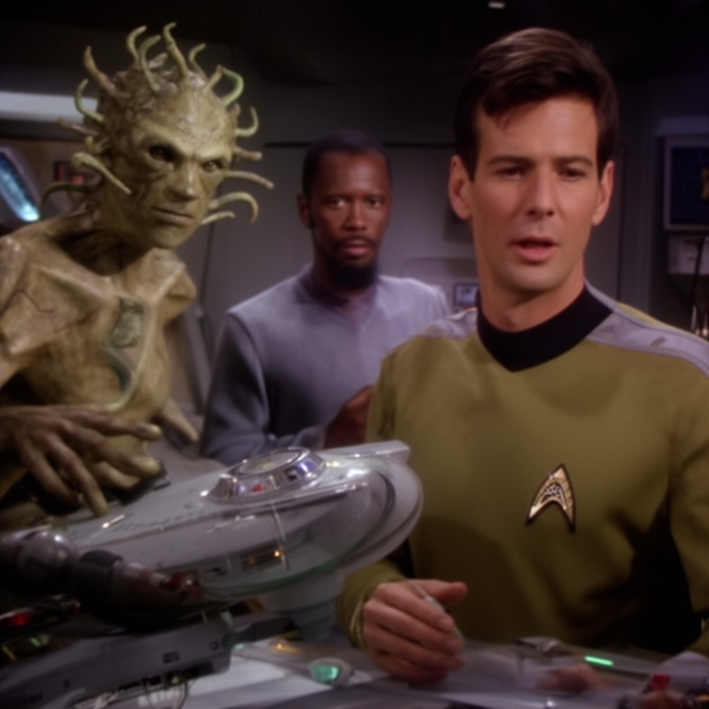 AI-generated illustration of "The Changeling" (TOS)