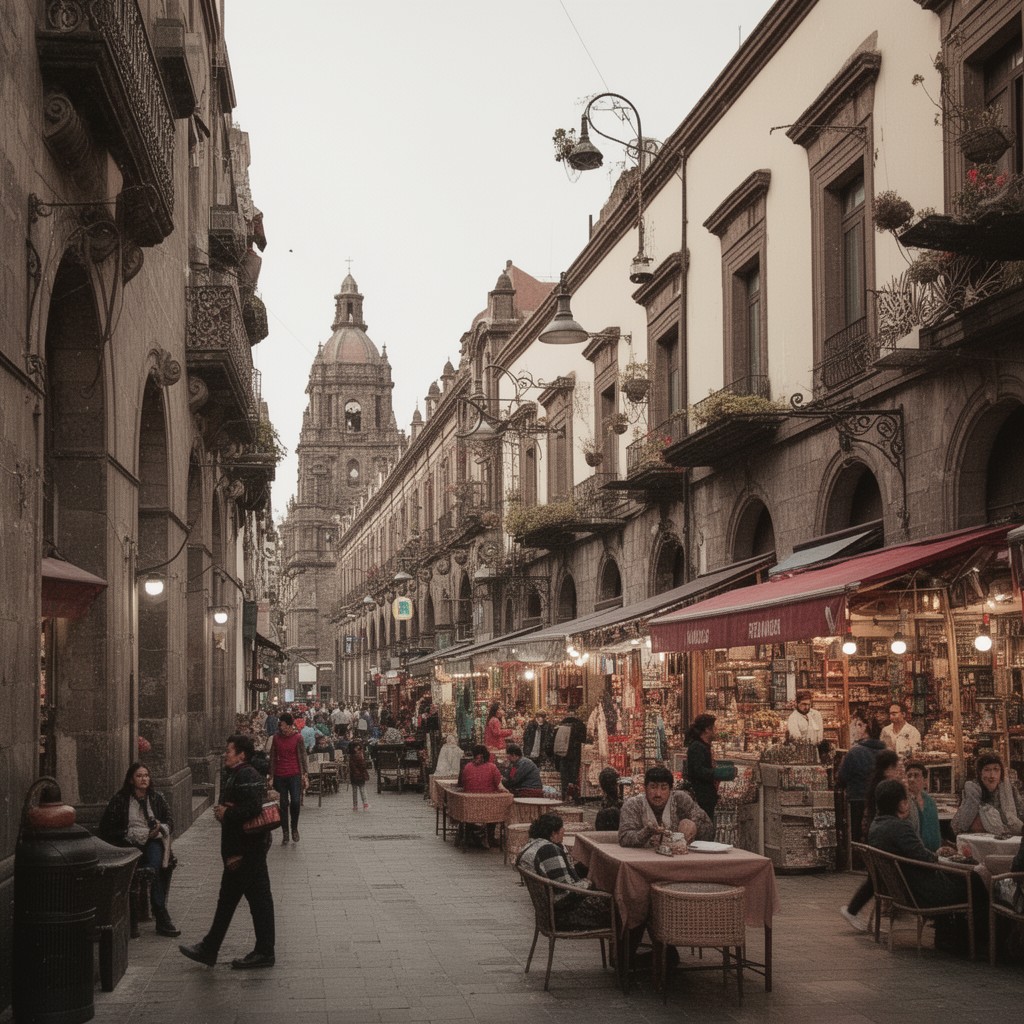 AI-generated illustration of Programa de Rescate del Centro Histórico