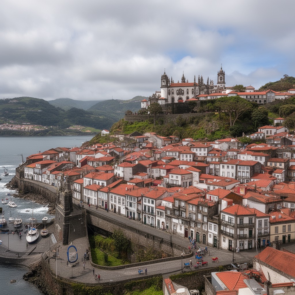 AI-generated illustration of Angra do Heroísmo