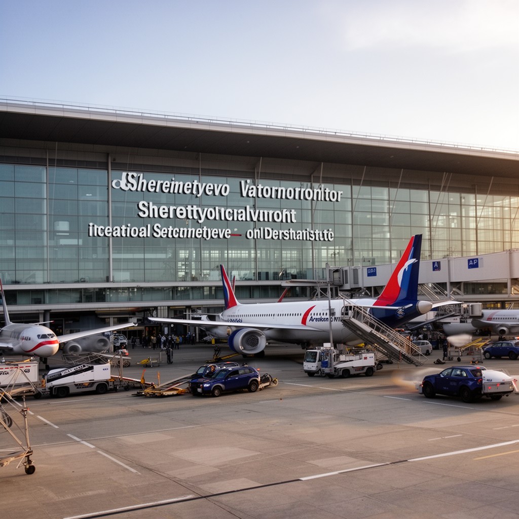 AI-generated illustration of Sheremetyevo International Airport