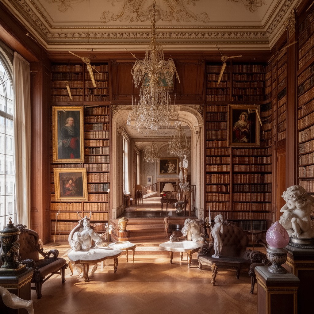 AI-generated illustration of Frick Art Reference Library