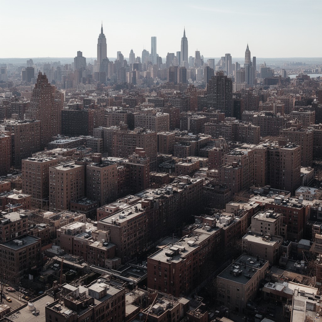 AI-generated illustration of Stuyvesant Town–Peter Cooper Village