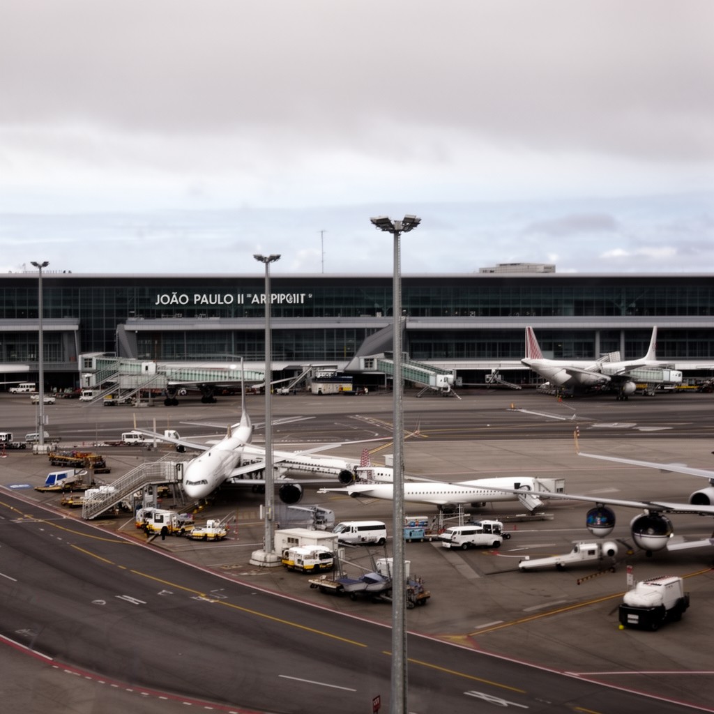 AI-generated illustration of João Paulo II Airport