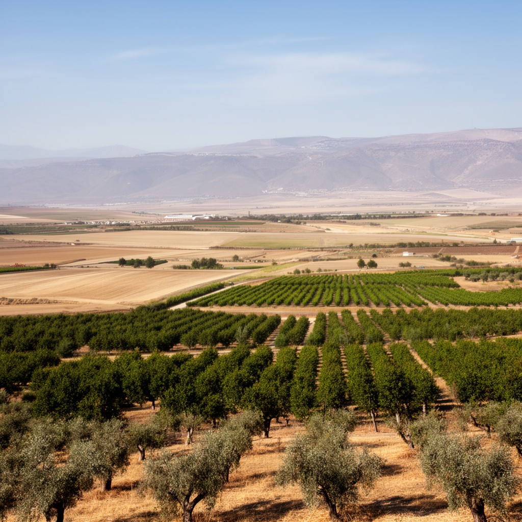 AI-generated illustration of Jezreel Valley