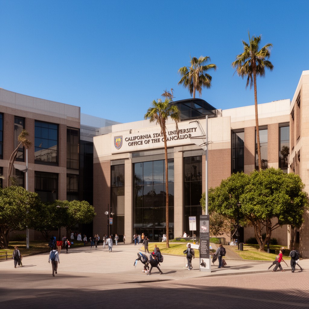 AI-generated illustration of California State University Office of the Chancellor